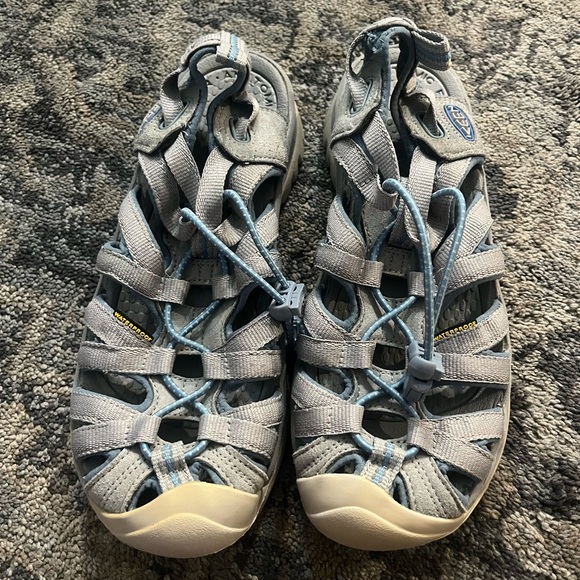 2️⃣for30 Keen Outdoor Sandals Gray Whisper Shoes US 6.5 Women’s - Picture 4 of 6